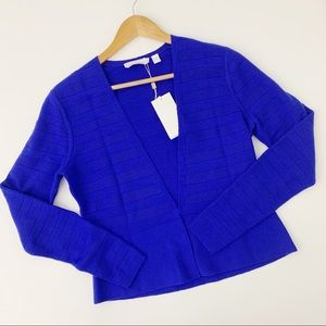 Hugo Boss Farlotte Striped Blue Cardigan Merino